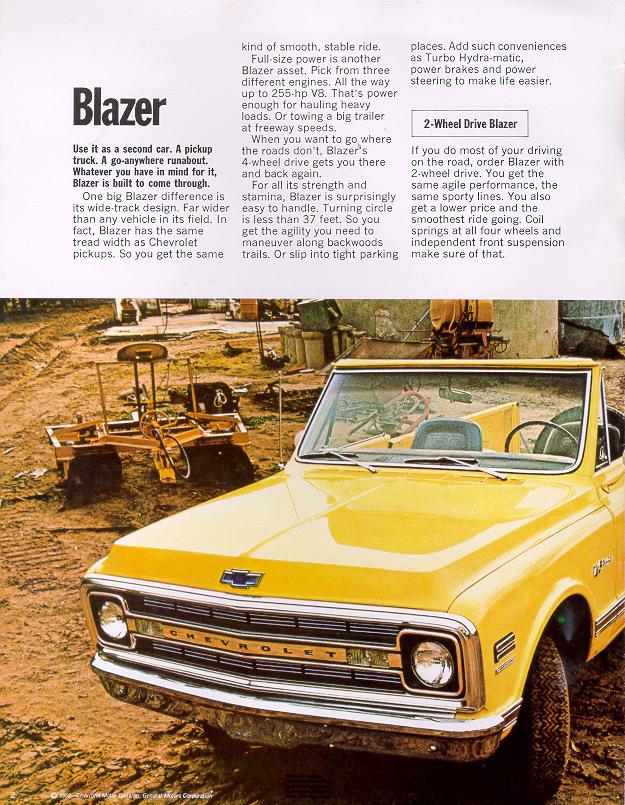1970 Chevrolet Blazer Brochure Page 5